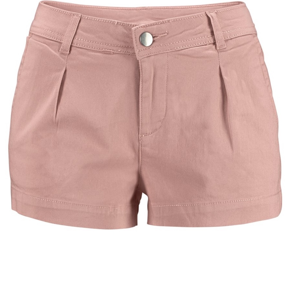 Women's Pink Pleated Shorts